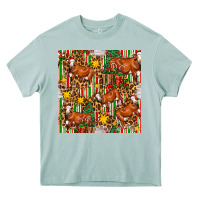 Arona christmas leopard cow with gift boxes Heavy Core Tee - FaDigitalArtStudio