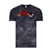 Cloud Black Peace Love America Vintage Tee - Jasminsmagicworld