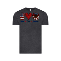 Vintage Black Peace Love America Vintage Tee - Jasminsmagicworld