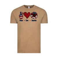 Vintage Coffee Peace Love America Vintage Tee - Jasminsmagicworld