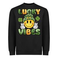 Black lucky vibes Heavyweight Sweatshirt - MaliasSmallBusiness