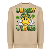 Mushroom lucky vibes Heavyweight Sweatshirt - MaliasSmallBusiness