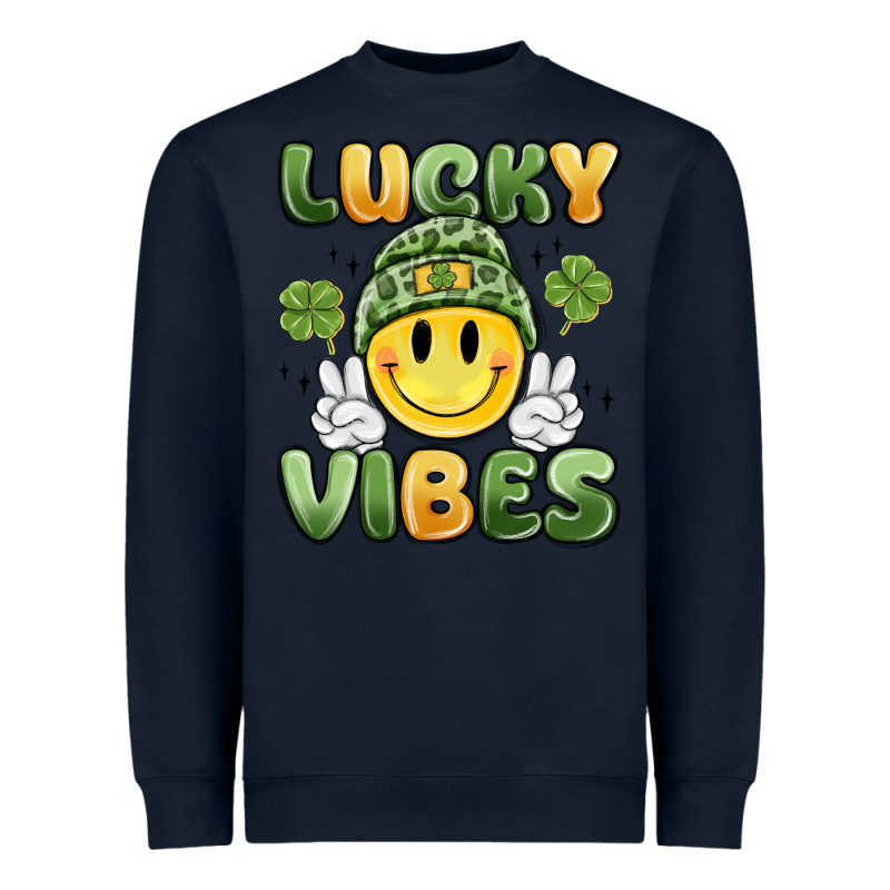 Lucky Vibes Heavyweight Sweatshirt by MaliasSmallBusiness | Teevron