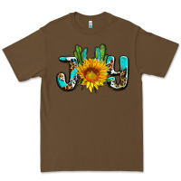 Cacao joy with sunflower and cactus ado Premium Tee - AdoDesignShop