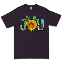 Plum joy with sunflower and cactus ado Premium Tee - AdoDesignShop