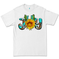 White joy with sunflower and cactus ado Premium Tee - AdoDesignShop