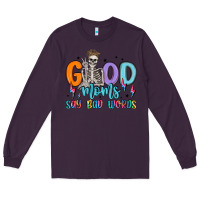 Plum good moms say bad words Long Sleeve Tee - MaliasSmallBusiness