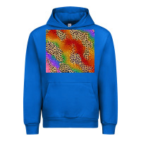 Cobalt Pride rainbow leopard design Urban Hoodie - FaDigitalArtStudio