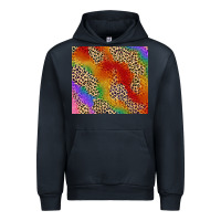 Navy Pride rainbow leopard design Urban Hoodie - FaDigitalArtStudio