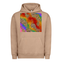 Pigment Burro Pride rainbow leopard design Urban Hoodie - FaDigitalArtStudio