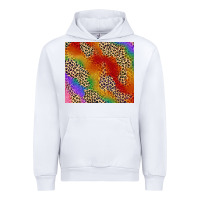 White Pride rainbow leopard design Urban Hoodie - FaDigitalArtStudio