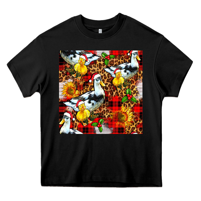 Christmas Leopard Duck Heavy Core Tee by FaDigitalArtStudio | Teevron