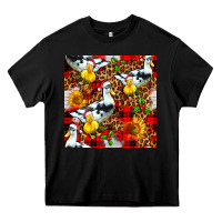 Black christmas leopard duck Heavy Core Tee - FaDigitalArtStudio
