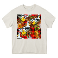 Cream christmas leopard duck Heavy Core Tee - FaDigitalArtStudio