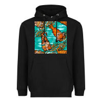 Black Fall gnomes Heavyweight Hoodie - NancyCooperArtShop