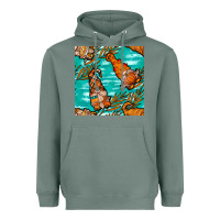 Sage Fall gnomes Heavyweight Hoodie - NancyCooperArtShop