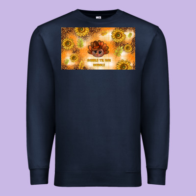 Gobble Til You Wobble Premium Sweatshirt Designed By Tumblerdesignbyshophia