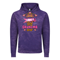 Cloud Purple world's best grandma ever Vintage Hoodie - Jasminsmagicworld