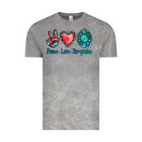 Cloud Rock Peace Love Turquoise Vintage Tee - Jasminsmagicworld