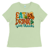 Matcha eat drink give thanks Ladies Tee - CowhideDigitalArt