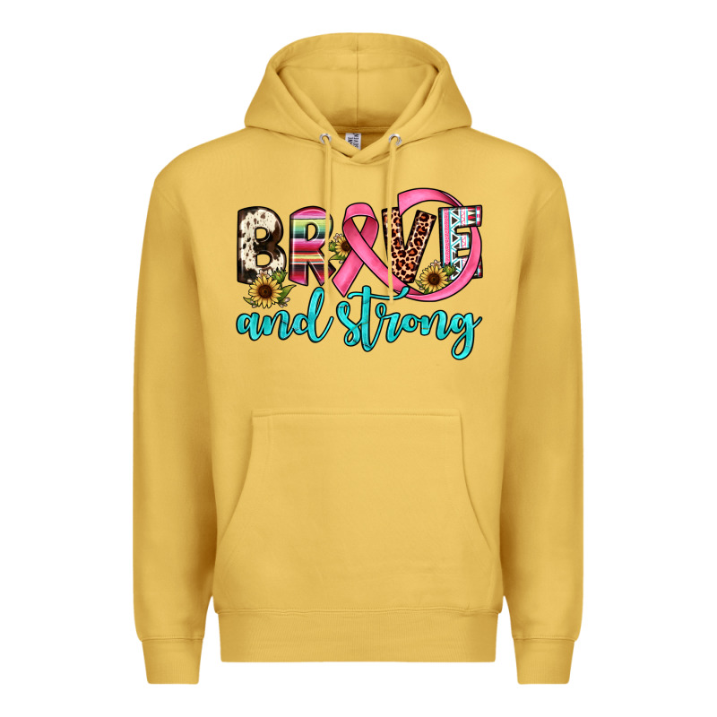 Brave And Strong Premium Hoodie by JahusDesignShop | Teevron