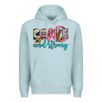 Blue Mist brave and strong Premium Hoodie - JahusDesignShop
