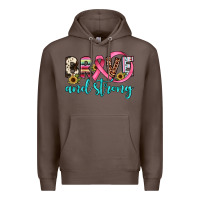 Coffee brave and strong Premium Hoodie - JahusDesignShop