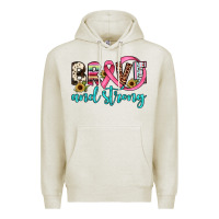 Oatmeal Heather brave and strong Premium Hoodie - JahusDesignShop
