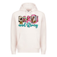 Pale Pink brave and strong Premium Hoodie - JahusDesignShop
