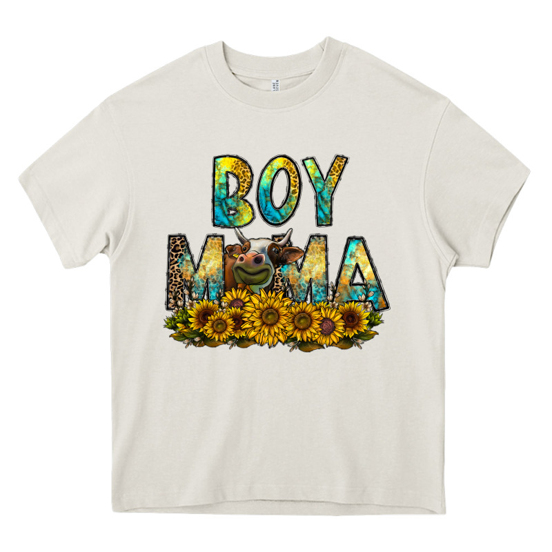 Boy Mama Heavy Core Tee by CowhideDigitalArt | Teevron