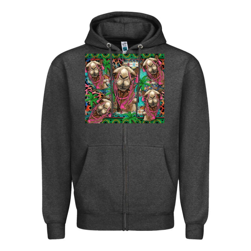 Camel Face Zipper Hoodie by BarkalooDesign | Teevron
