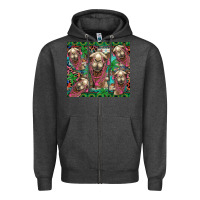 Charcoal Heather camel face Zipper Hoodie - BarkalooDesign