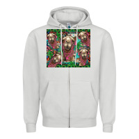 Dove Grey camel face Zipper Hoodie - BarkalooDesign