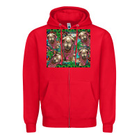 Red camel face Zipper Hoodie - BarkalooDesign