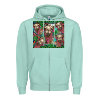 Seafoam camel face Zipper Hoodie - BarkalooDesign