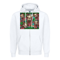 White camel face Zipper Hoodie - BarkalooDesign
