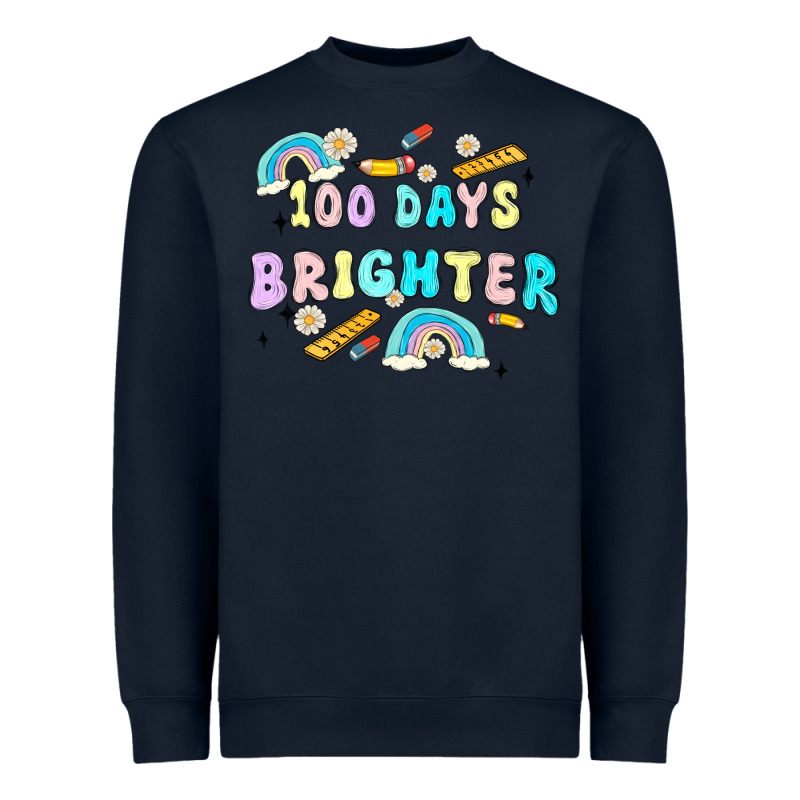 100 Days Brighter Heavyweight Sweatshirt by MaliasSmallBusiness | Teevron
