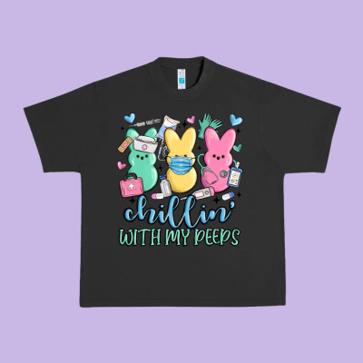 Chillin With My Peeps Urban Heavy Tee Designed By Maliassmallbusiness