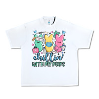 White chillin with my peeps Urban Heavy Tee - MaliasSmallBusiness