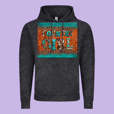 Country Girl Vintage Hoodie Designed By Barkaloodesign