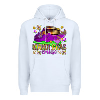 White Mardi Gras Cruise Premium Hoodie - HowdyJamesFarm