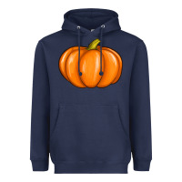 Navy pumpkin Heavyweight Hoodie - texasbilliewilder