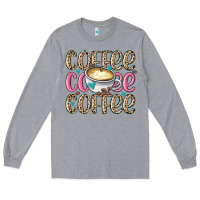 Heather Grey coffee coffee coffee Long Sleeve Tee - MaliasSmallBusiness