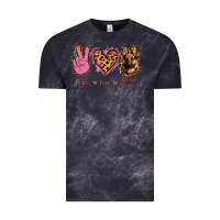Cloud Black Peace Love German Shepherd Vintage Tee - Jasminsmagicworld