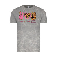 Cloud Rock Peace Love German Shepherd Vintage Tee - Jasminsmagicworld