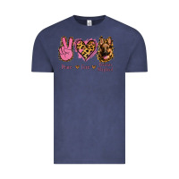 Vintage Denim Peace Love German Shepherd Vintage Tee - Jasminsmagicworld