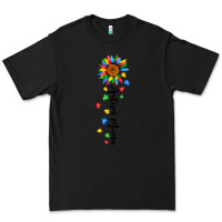 Black autism mama sunflower black Premium Tee - JahusDesignShop