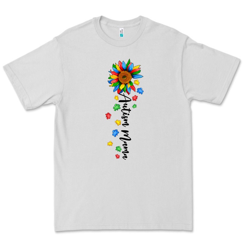 Autism Mama Sunflower Black Premium Tee by JahusDesignShop | Teevron