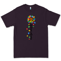 Plum autism mama sunflower black Premium Tee - JahusDesignShop