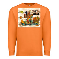 Carrot fall for jesus he never leaves Premium Sweatshirt - TumblerDesignByShophia